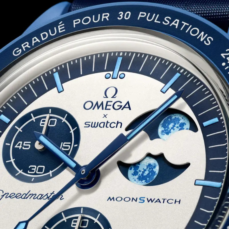 Relógio Missão à Fase da Super Lua Azul