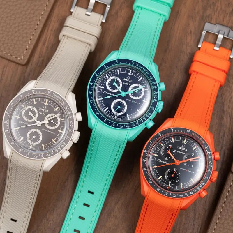 Pulseiras de Borracha Premium - Moonswatch
